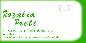 rozalia prell business card